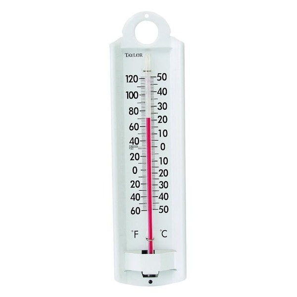 Taylor Thermometer, Analog, 60 to 120 deg F, Aluminum Casing 5135 Zoro